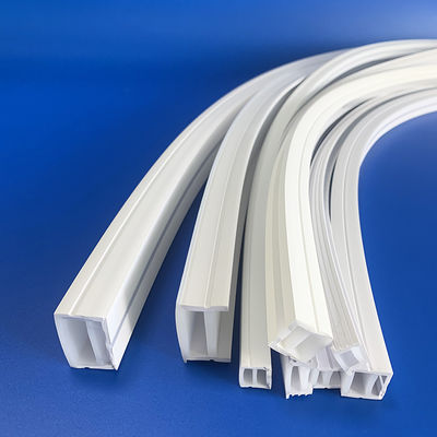 এলইডি লাইট স্বচ্ছ সিলিকন রাবার প্রোফাইল এক্সট্রুশন তাপ প্রতিরোধী